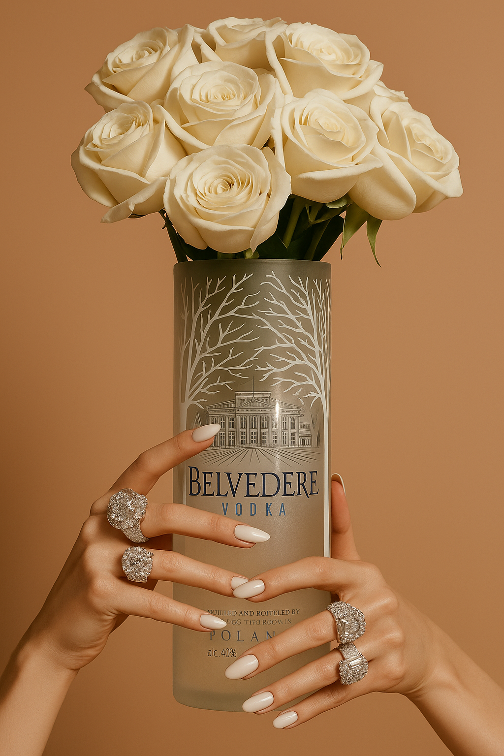 Belvedere Vodka közepes váza 💐 (1,75 l)