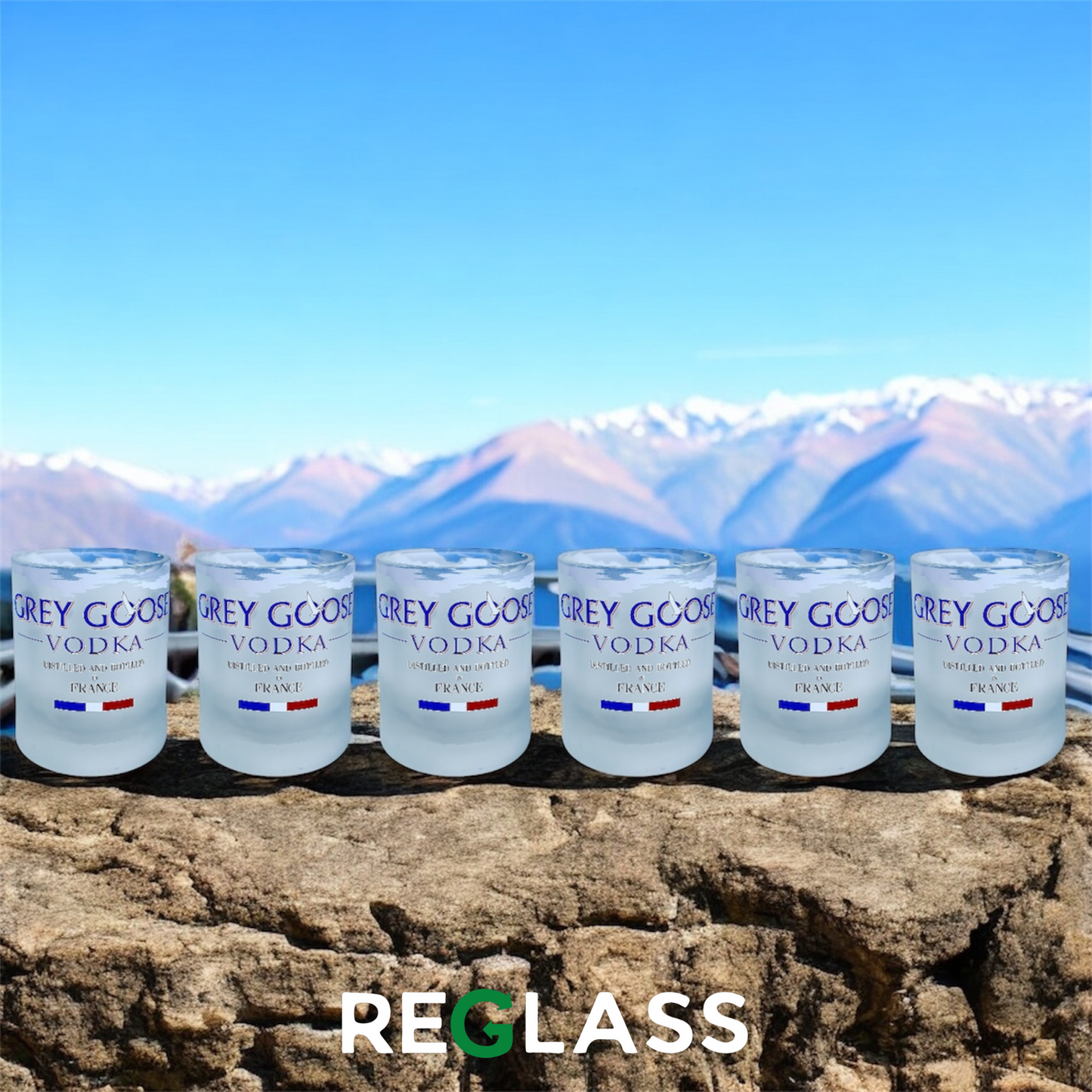 Grey Goose Vodka short pohár kollekció 🦢 (6 db)