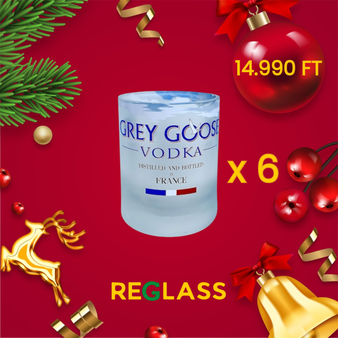 Grey Goose Vodka short pohár kollekció 🦢 (6 db)