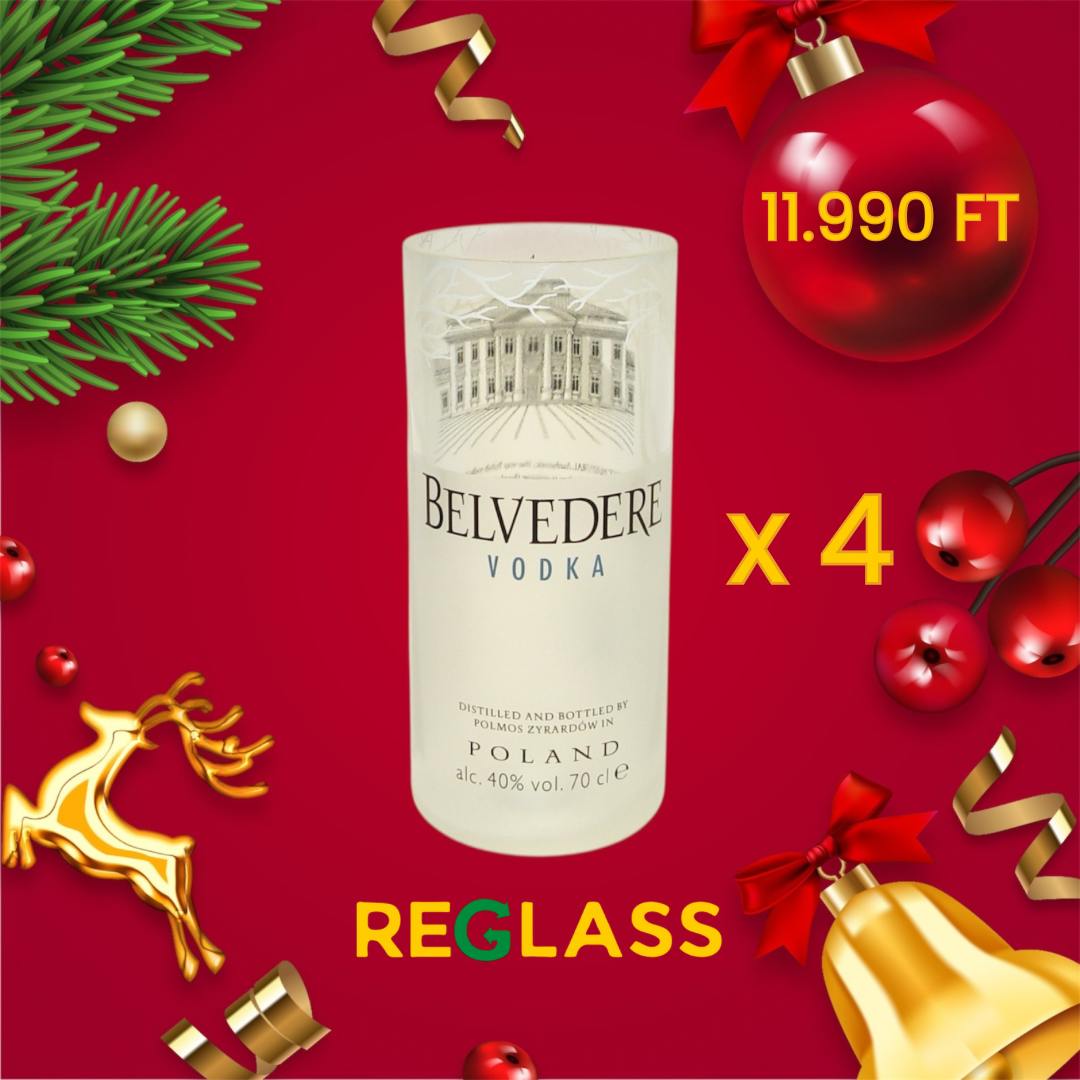 Belvedere Vodka pohár kollekció 🏢 (4 db)