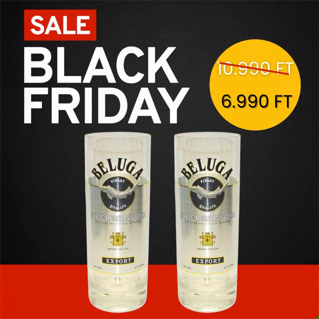 Beluga Vodka pohár kollekció 🦈 (2 db)