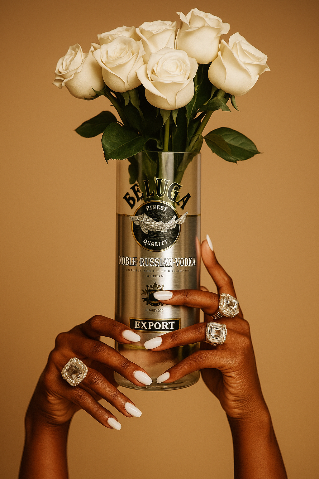 Beluga Vodka kicsi váza 💐 (1 l)