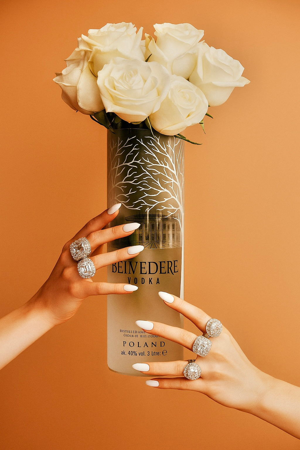 Belvedere Vodka nagy váza 💐 (3 l)