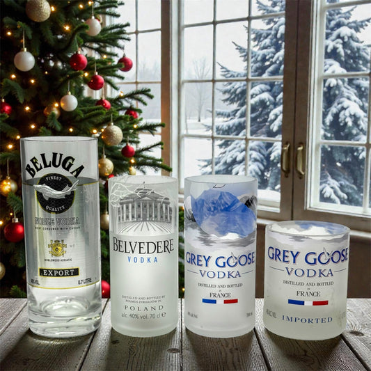 Vodkás pohár kollekció (4 db) 🦈🏢🦢🦢