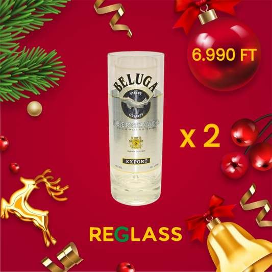 Beluga Vodka pohár kollekció 🦈 (2 db)